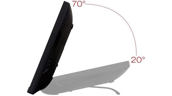 Màn hình Viewsonic TD2223 - Có thể nghiêng từ 20 độ đến 70 độ